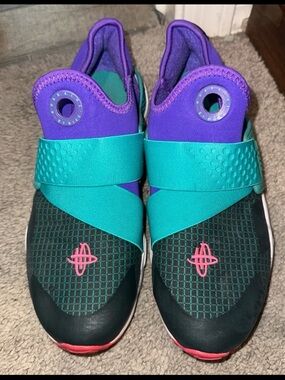 Nike Kids Purple, Teal & Pink Slip-On Sneakers